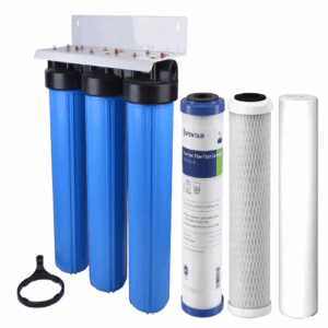3- STAGE WHOLE HOUSE FILTER SYSTEM, Reduces Iron, Manganese, Chlorine, Sediment Taste, And Oder