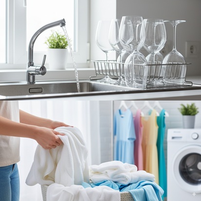 Cleaner Dishes & Laundry - No more cloudy glassware or stiff clothes; everything looks brighter and feels softer.